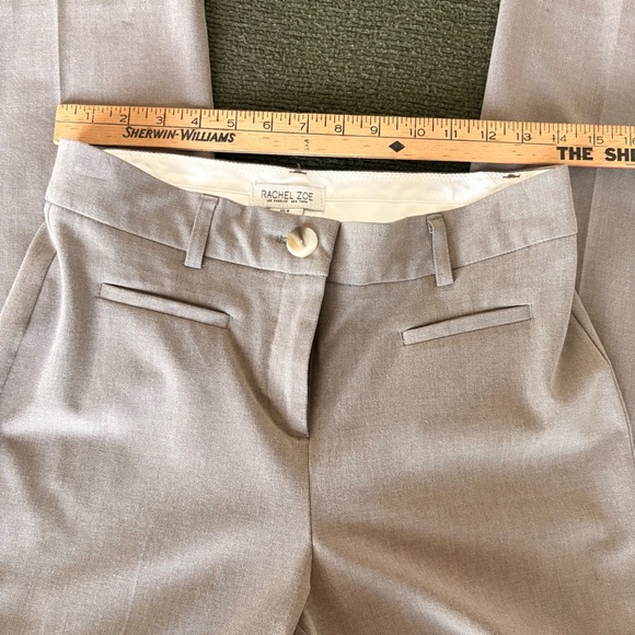 Rachel Zoe High-rise Grey Trousers - Picture 3 of 7